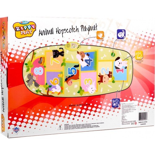 Spēļu paklājs Class Animals, zaļš