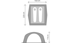 YATE TWINKLE, Self folding tent