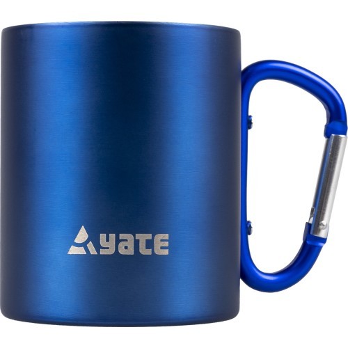 YATE krūze ar karabīni COLOR 0,3 l nerūsējošais tērauds – zila