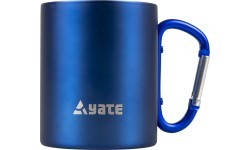YATE krūze ar karabīni COLOR 0,3 l nerūsējošais tērauds – zila