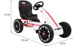 Картинг Abarth, белый