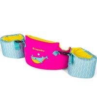 Bērnu baseina peldošā veste 2-in-1 ar ūdens spārniem inSPORTline Banarito - Pink