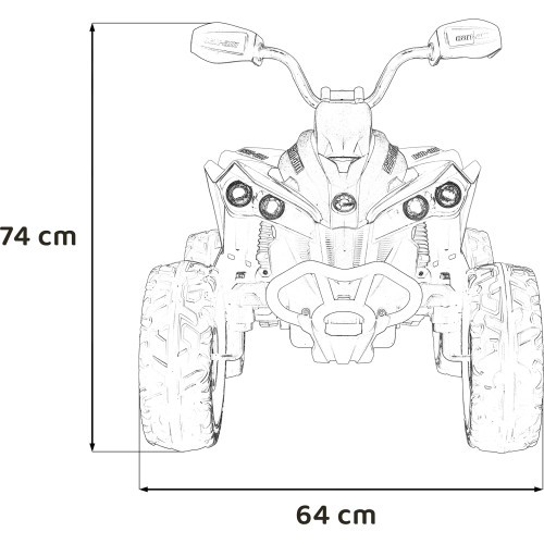 Квадроцикл Maverick ATV, синий