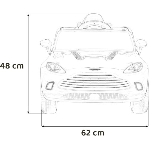 Elektromobilis Aston Martin DBX, sarkans