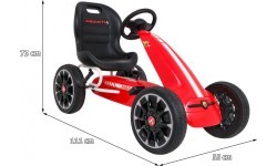 Kartings ABARTH, sarkans