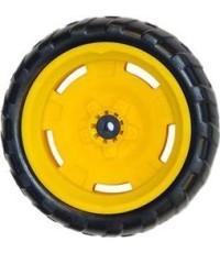 Wheel yellow-black 9x2 left Farm (yellow cap cover)