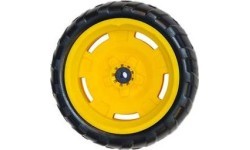 Wheel yellow-black 9x2 left Farm (yellow cap cover)