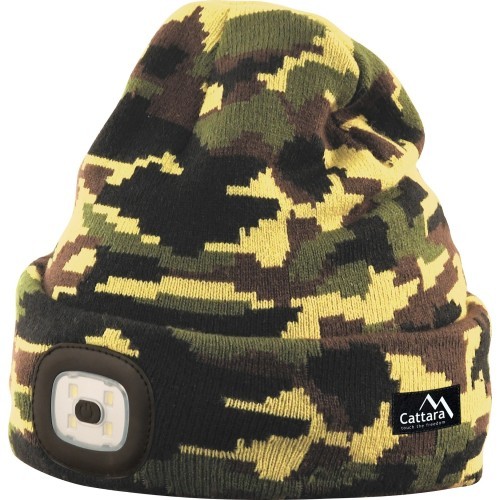 Cepure ar LED lukturīti Cattara Army