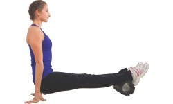 AMAYA masāžas veltnis Pilates, melns