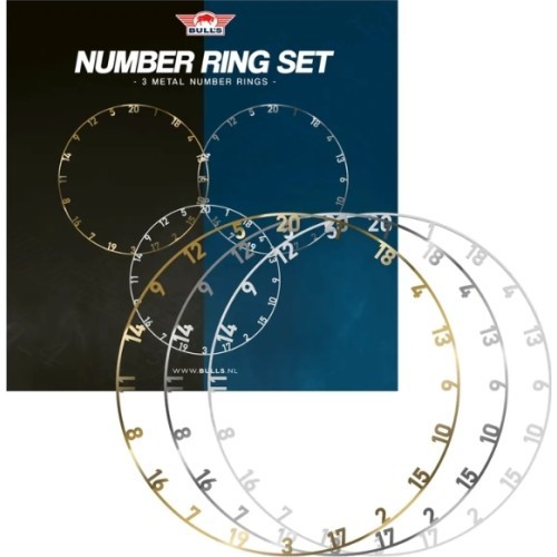 Number Ring Set Bull’s 3-Pack Variety of Colors