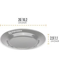 Эмалированные тарелки 2 шт. 26 см Petromax Black