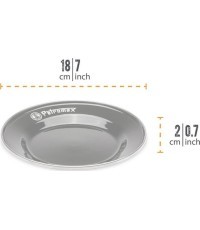 Эмалированные тарелки 2 шт. 18 см Petromax Black