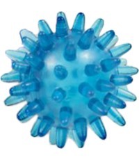 Masāžas bumbiņa ar radziņiem YATE 5,0 cm, gaiši zila