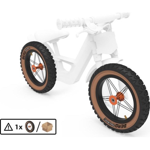 Колесо 12'' All Terrain - черное/оранжевое/бежевое