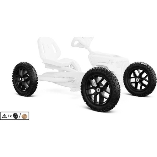 Ritenis ar 10 spieķiem, melns, 12,5x2,25-8, visurgājējs, Jeep