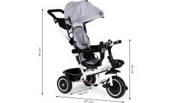 Trīsriteņu trīsritenis grozāms sēdeklis Ecotoys