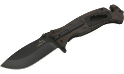 Saliekams nazis ar fiksatoru, melns asmens, 21,7 cm