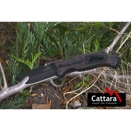 Folding knife BLACK BLADE with safety lock 21,7cm