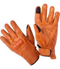 Ādas motociklista cimdi W-TEC Kruegero - Brūna