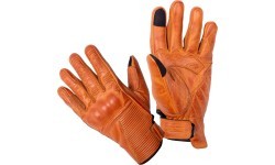 Leather Motorcycle Gloves W-TEC Kruegero - Brown