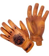 Ādas vasaras motocikla cimdi W-TEC Gatorrano - Brown