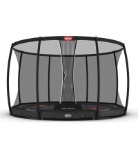 Batuts BERG Elite InGround 430 Grey Levels + drošības tīkls DLX XL