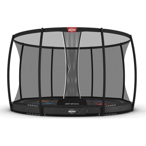Batuts BERG Elite InGround 430 Grey Levels + drošības tīkls DLX XL