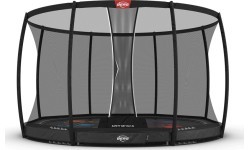 Батут BERG Elite InGround 430 Grey Levels + защитная сетка DLX XL