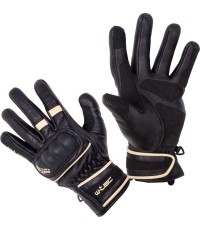 Motocikla cimdi W-TEC Franker - Melns/balts