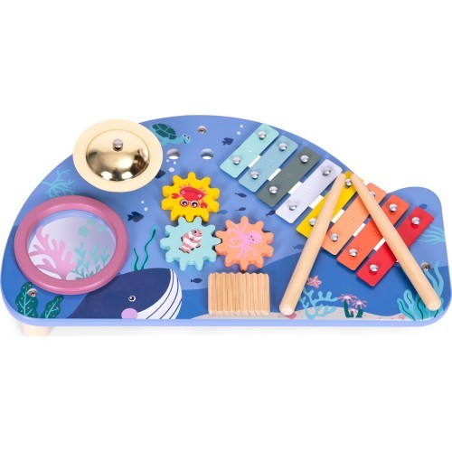 Музыкальный столик с инструментами, морская тема, ECOTOYS