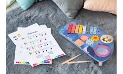 Музыкальный столик с инструментами, морская тема, ECOTOYS