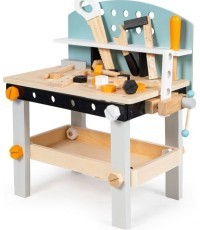 Koka darbnīca bērniem instrumentu galds 38 gab ECOTOYS