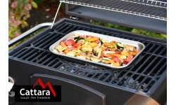 Поднос для гриля из нержавеющей стали Cattara, 34x24 см