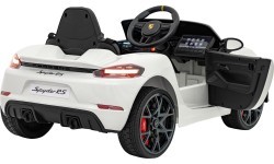 Elektromobilis Porsche Spyder RS 718, balts