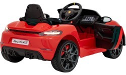Elektromobilis Porsche 718 Spyder RS, sarkans