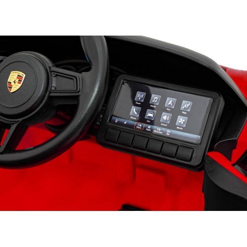 Elektromobilis Porsche 718 Spyder RS, sarkans