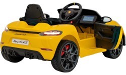 Elektromobilis Porsche Spyder RS 718, dzeltens MP4