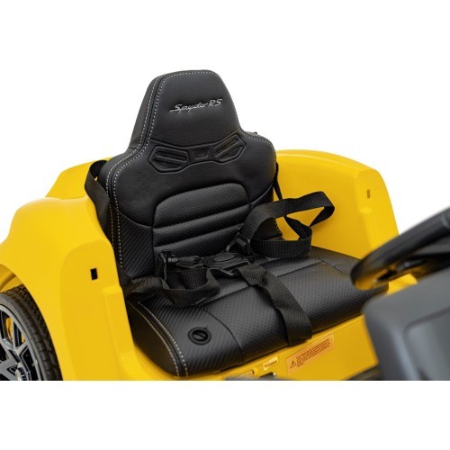 Электромобиль Porsche Spyder RS 718, жёлтый MP4