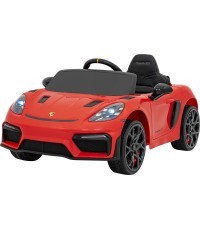 Elektromobilis Porsche Spyder RS 718 sarkans MP4