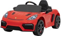 Elektromobilis Porsche Spyder RS 718 sarkans MP4