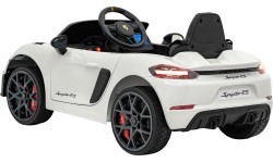 Elektromobilis Porsche Spyder RS 718, balts, MP4