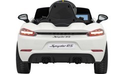 Elektromobilis Porsche Spyder RS 718, balts, MP4
