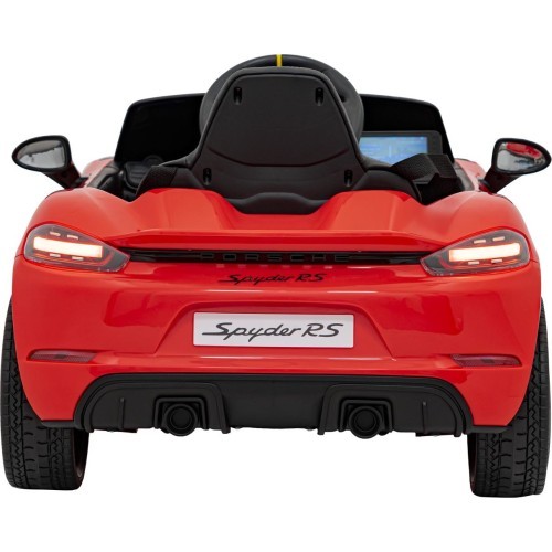 Elektromobilis Porsche Spyder RS 718 sarkans MP4