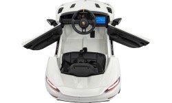 Elektromobilis Porsche Spyder RS 718, balts, MP4