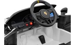 Электромобиль Porsche Spyder RS 718, белый, MP4