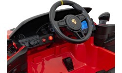 Elektromobilis Porsche Spyder RS 718 sarkans MP4