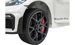 Электромобиль Porsche Spyder RS 718, белый, MP4