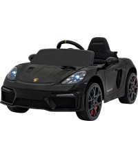 Bērnu elektromobilis Porsche Spyder RS 718 melns MP4