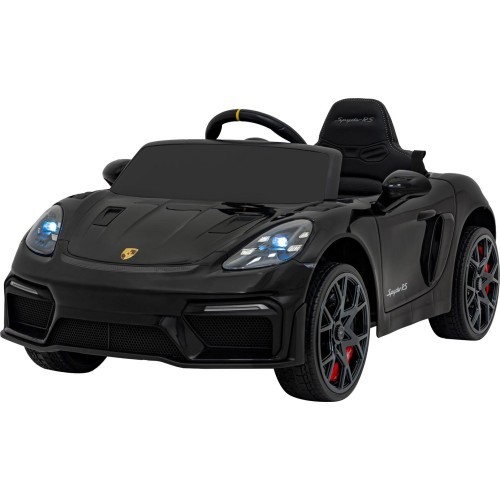 Детский электромобиль Porsche Spyder RS 718 чёрный MP4