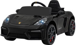 Детский электромобиль Porsche Spyder RS 718 чёрный MP4